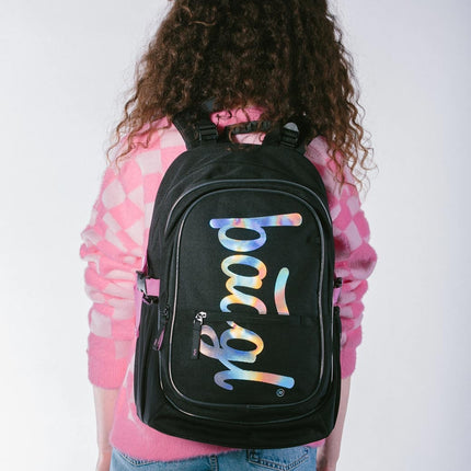 Baagl Baagl Core Rugzak Zilver Roze 25L