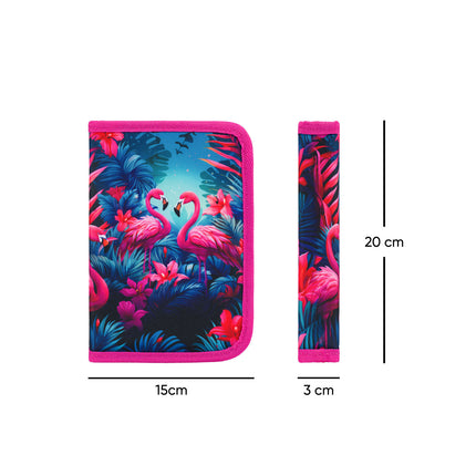 Baagl Baagl  Etui - Pennenzak Flamingo 1-rits