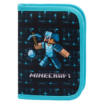 Baagl Baagl Etui - Pennenzak Minecraft Blue Axe 1-rits
