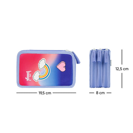 Baagl Baagl Etui - Pennenzak Regenboog 3-ritsen