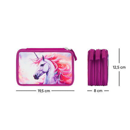 Baagl Baagl Etui - Pennenzak Unicorn 3-ritsen