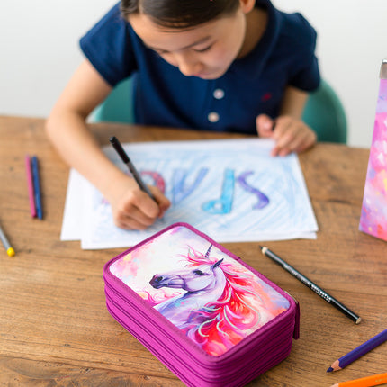 Baagl Baagl Etui - Pennenzak Unicorn 3-ritsen