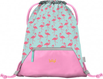 Baagl Baagl Gymtas Flamingo met Rits