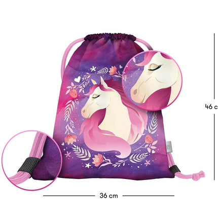 Baagl Baagl Gymtas Paard Roze