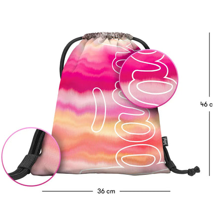 Baagl Baagl Gymtas Skate Pink Stripes