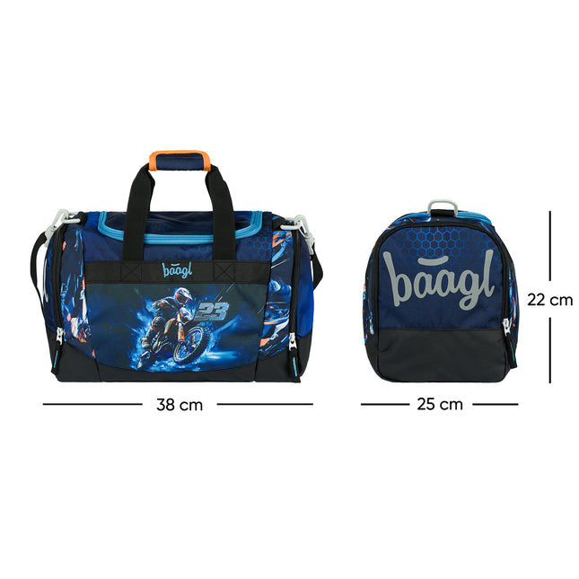 Baagl Baagl Kindersporttas Motorfiets