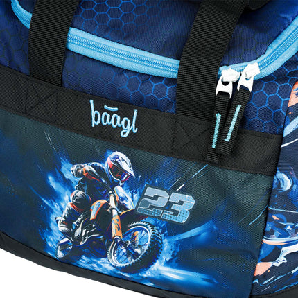 Baagl Baagl Kindersporttas Motorfiets