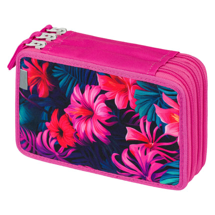 Baagl Baagl Luxe Etui - Pennenzak Flamingo 3-ritsen