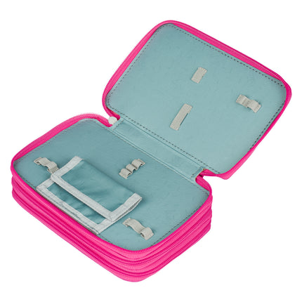 Baagl Baagl Luxe Etui - Pennenzak Flamingo 3-ritsen