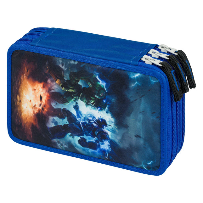 Baagl Baagl Luxe Etui - Pennenzak Robots 3-ritsen