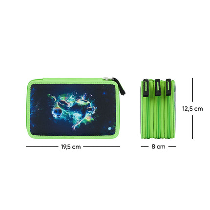 Baagl Baagl Luxe Etui - Pennenzak Voetballer 3-ritsen