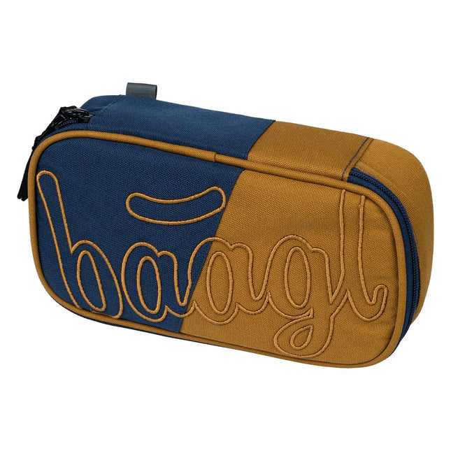 Baagl Baagl School etui Duo Kleur Blauw/Bruin 1-rits
