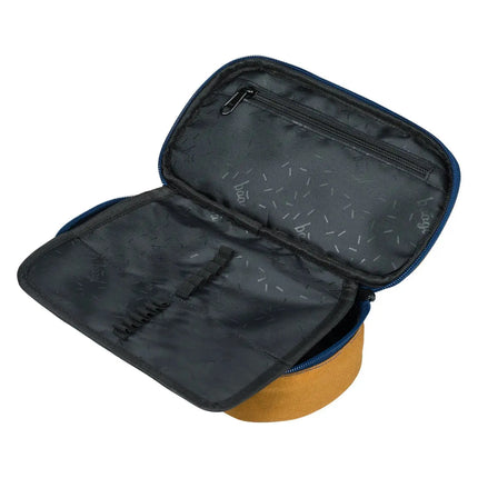 Baagl Baagl School etui Duo Kleur Blauw/Bruin 1-rits