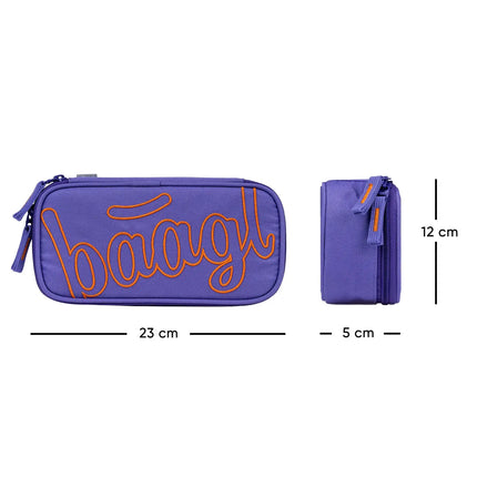Baagl Baagl School etui Orange 1-rits