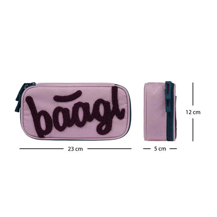 Baagl Baagl School etui Roze 1-rits