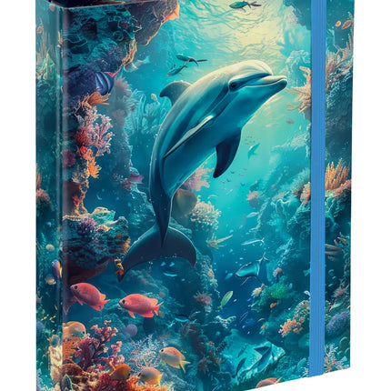 Baagl Baagl Schoolmap A5 Dolfijn