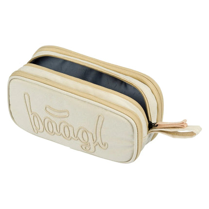 Baagl Baagl Student Etui Beige 3-ritsen