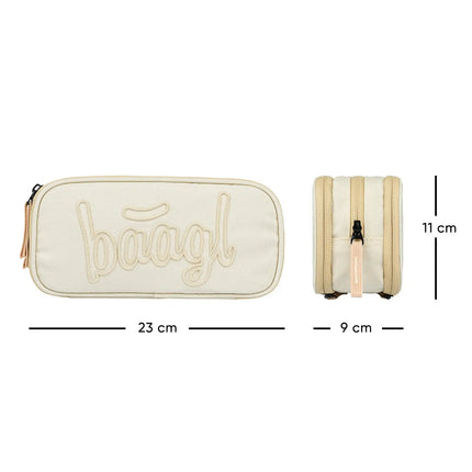 Baagl Baagl Student Etui Beige 3-ritsen