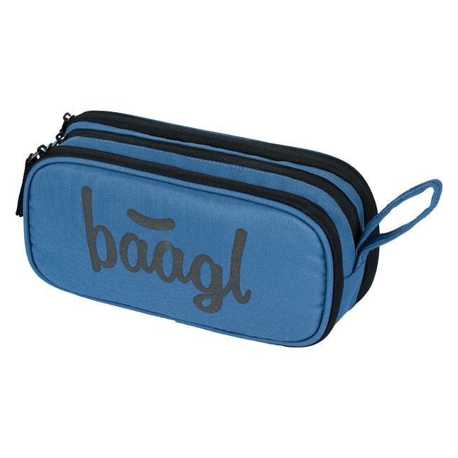 Baagl Baagl Student etui Oceaan Blauw 3-ritsen