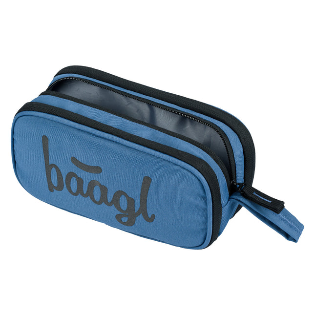 Baagl Baagl Student etui Oceaan Blauw 3-ritsen