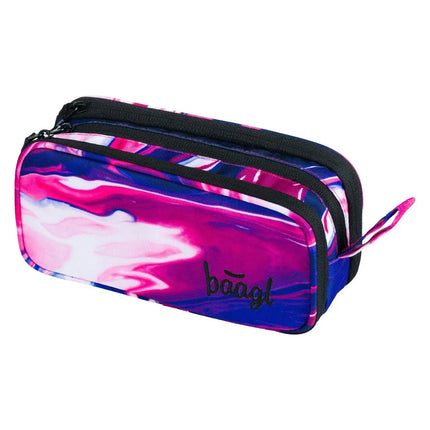 Baagl Baagl Student Etui Plum 3-ritsen