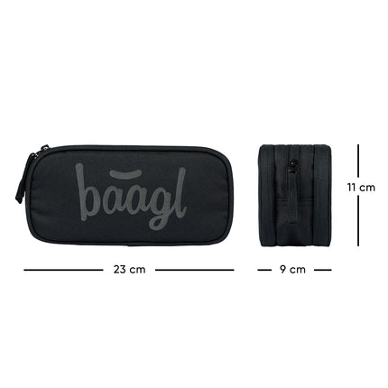 Baagl Baagl Student etui Zwart 3-ritsen