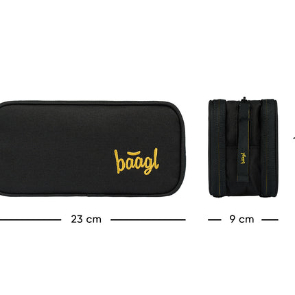 Baagl Baagl Student Etui Zwart 3-ritsen