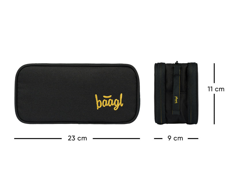 Baagl Baagl Student Etui Zwart 3-ritsen