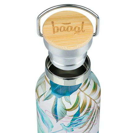 Baagl Baagl Thermosfles Bamboedeksel Leafs 500 ml
