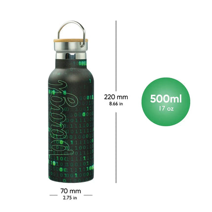 Baagl Baagl Thermosfles Bamboedeksel Numbers 500 ml