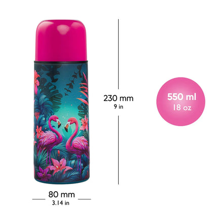 Baagl Baagl Thermosfles Flamingo 550 ml