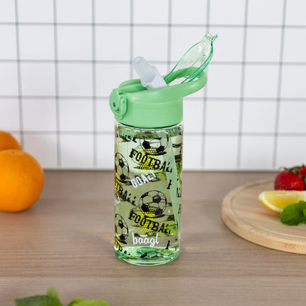 Baagl Baagl Voetbal Drinkfles 500ml met Rietje