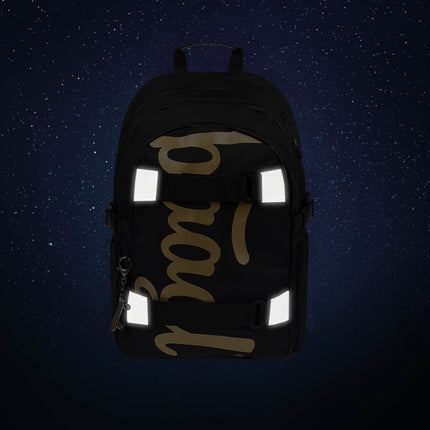 Baagl Schooltas Skate Gold