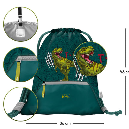 Baagl T-REX Gymtas met Rits