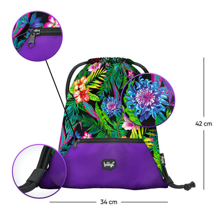 Baagl Tropical Gymtas met Rits