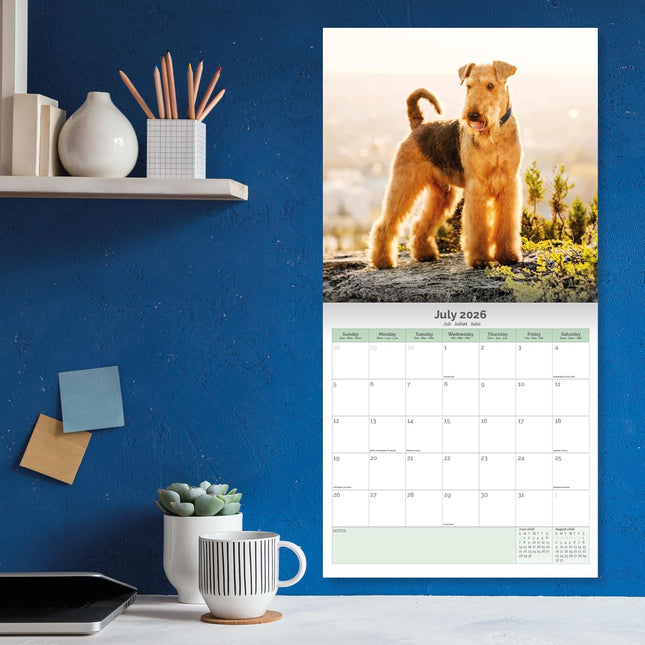 Baker & Bray Airedale Terrier Kalender 2026
