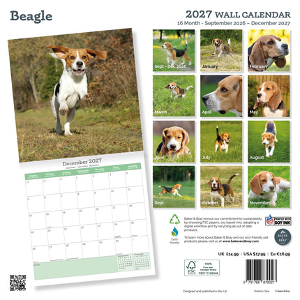 Baker & Bray Beagle Kalender 2027