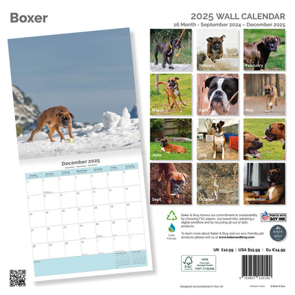 Baker & Bray Boxer Kalender 2025
