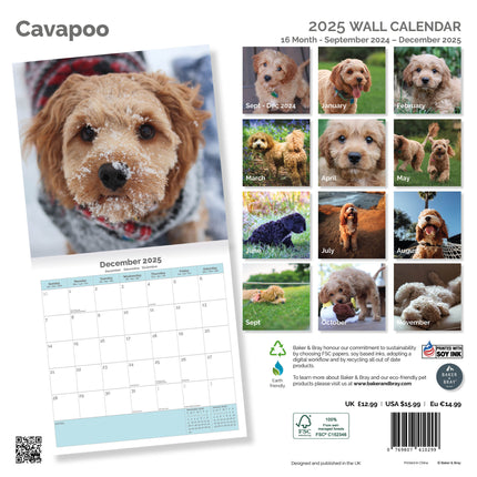 Baker & Bray Cavapoo Kalender 2025