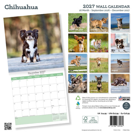 Baker & Bray Chihuahua Kalender 2027