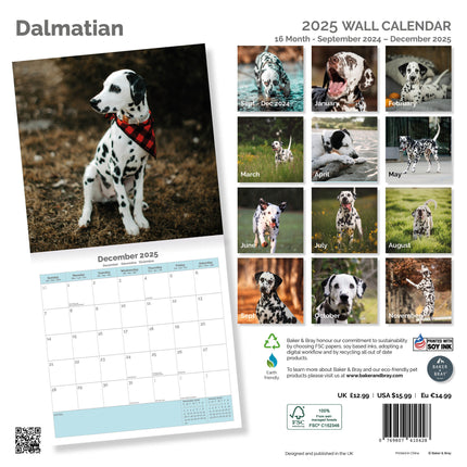 Baker & Bray Dalmatier Kalender 2025