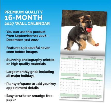 Baker & Bray Duitse Herder Puppies Kalender 2027