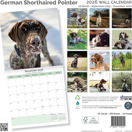 Baker & Bray Duitse Staande Kalender 2026