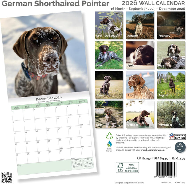Baker & Bray Duitse Staande Kalender 2026