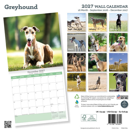 Baker & Bray Greyhound Kalender 2027