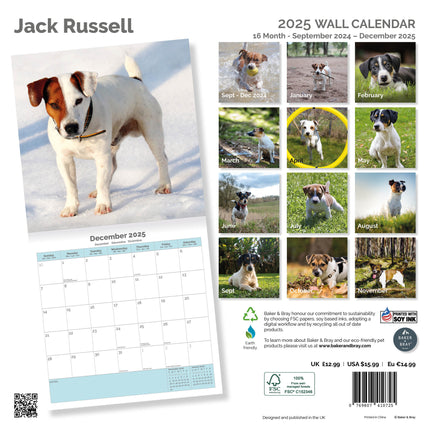 Baker & Bray Jack Russell Terrier Kalender 2025