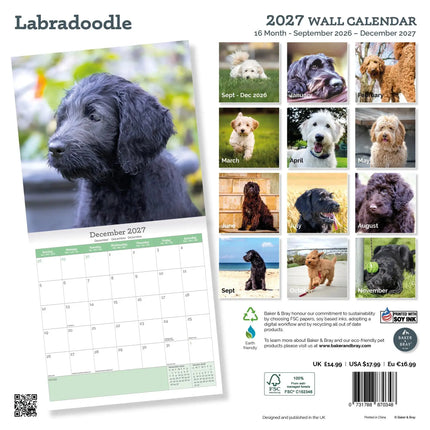 Baker & Bray Labradoodle Kalender 2027