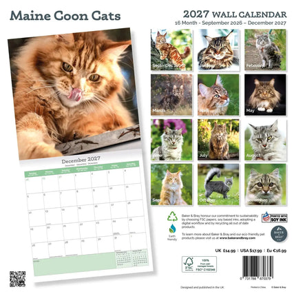 Baker & Bray Maine Coon Kalender 2027