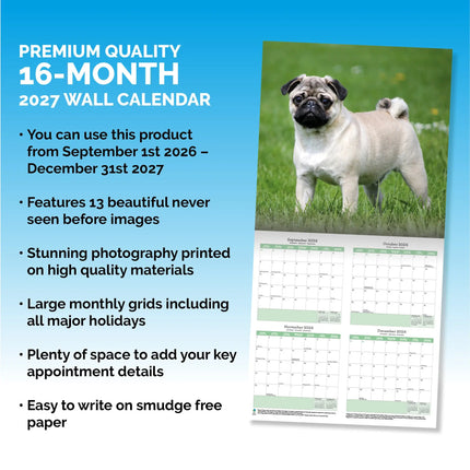 Baker & Bray Mopshond Kalender 2026