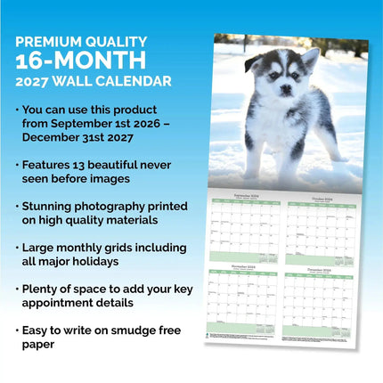 Baker & Bray Siberische Husky Kalender 2027